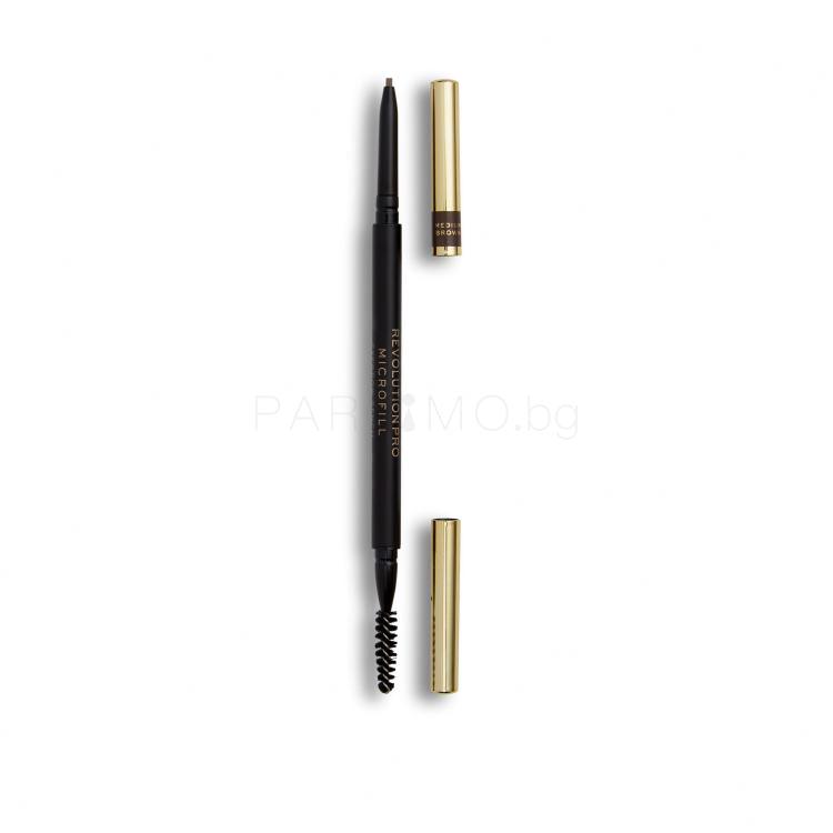 Revolution Pro Microfill Eyebrow Pencil Молив за вежди за жени 0,1 g Нюанс Medium Brown