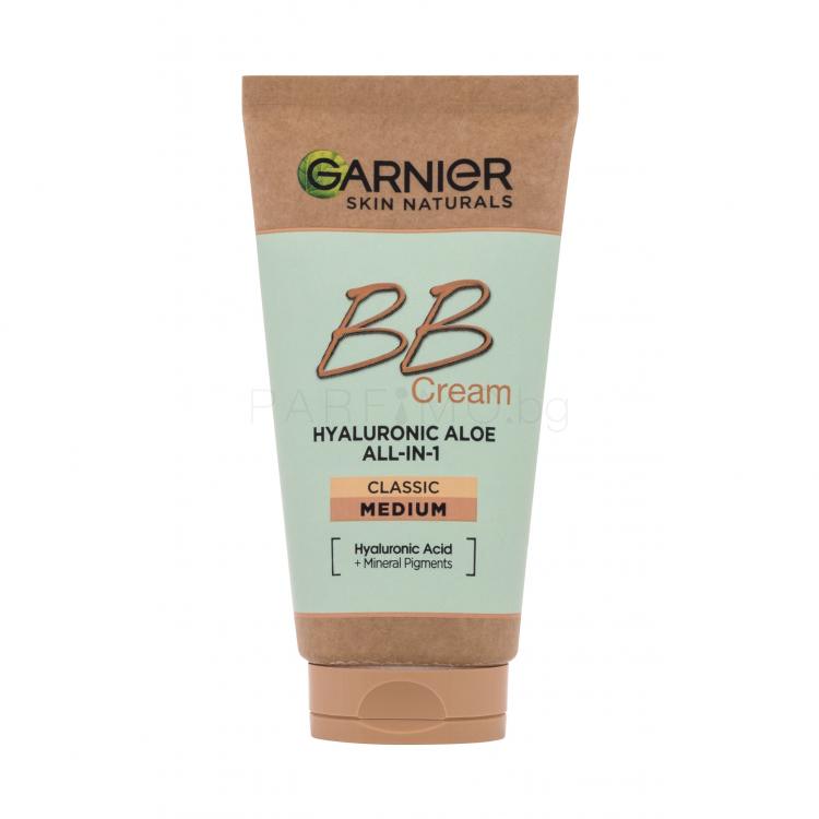 Garnier Skin Naturals BB Cream Hyaluronic Aloe All-In-1 BB крем за жени 50 ml Нюанс Medium