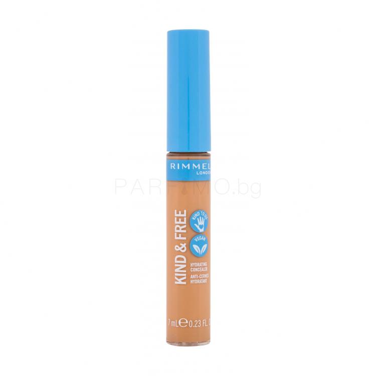 Rimmel London Kind &amp; Free Hydrating Concealer Коректор за жени 7 ml Нюанс 040 Tan