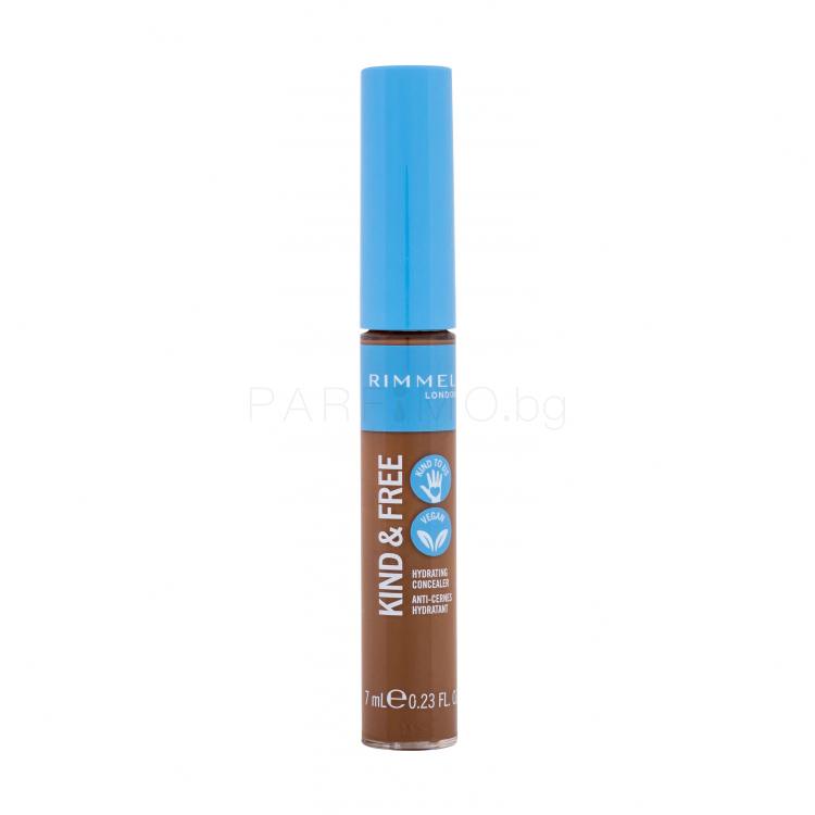 Rimmel London Kind &amp; Free Hydrating Concealer Коректор за жени 7 ml Нюанс 060 Deep