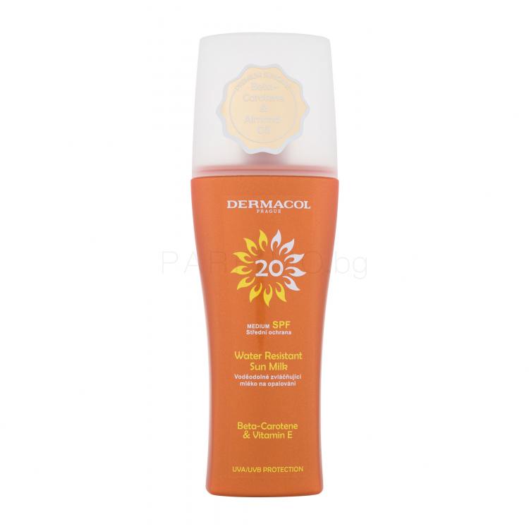 Dermacol Sun Water Resistant Milk Spray SPF20 Слънцезащитна козметика за тяло 200 ml