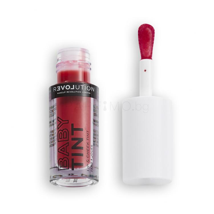 Revolution Relove Baby Tint Lip &amp; Cheek Червило за жени 1,4 ml Нюанс Rouge