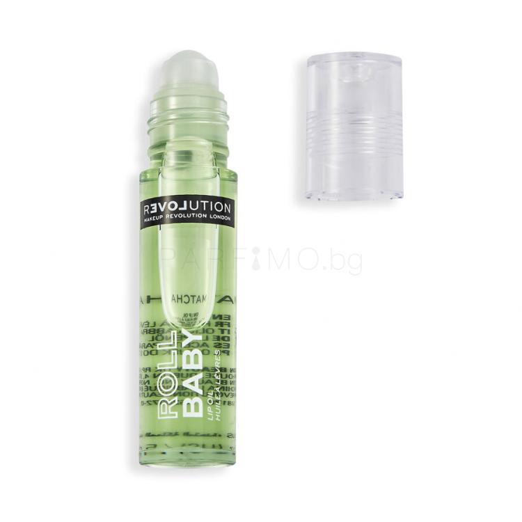 Revolution Relove Baby Roll Lip Oil Масло за устни за жени 5 ml Нюанс Matcha