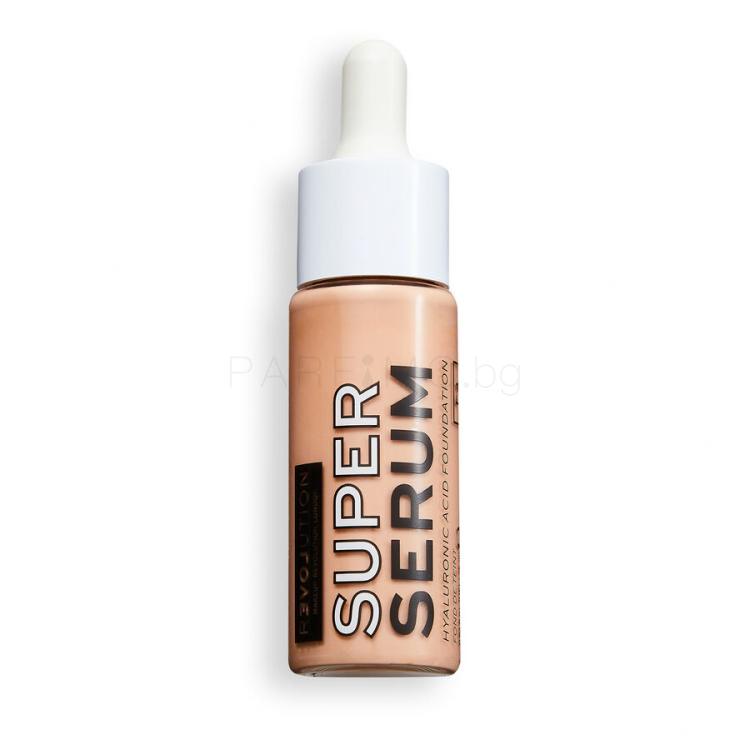 Revolution Relove Super Serum Hyaluronic Acid Foundation Фон дьо тен за жени 25 ml Нюанс F4