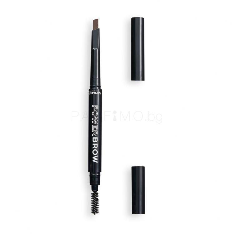 Revolution Relove Power Brow Молив за вежди за жени 0,3 g Нюанс Brown