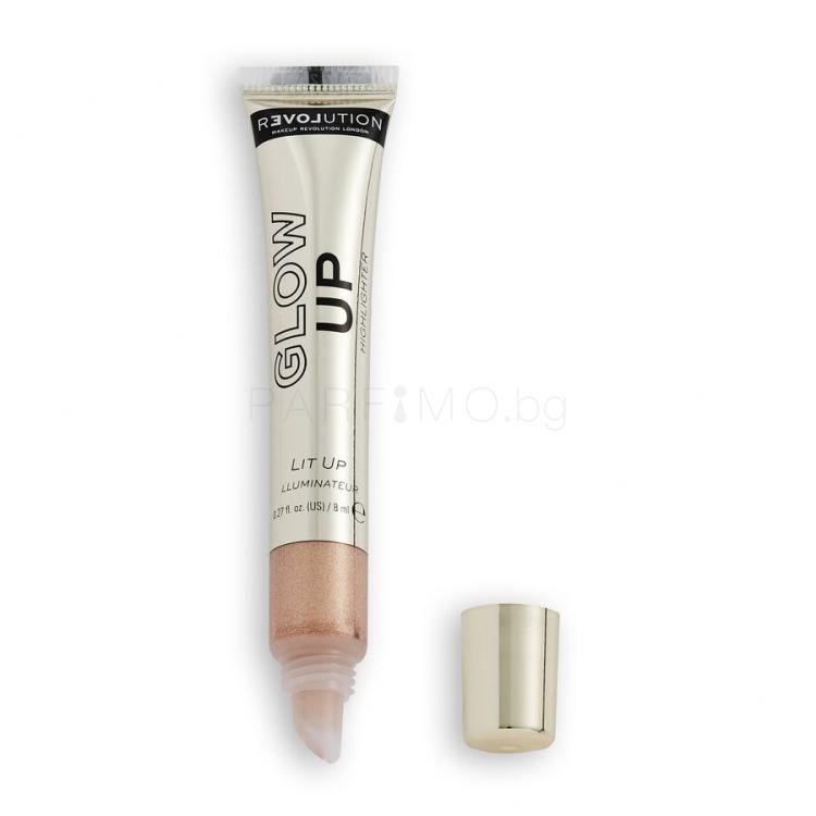 Revolution Relove Glow Up Хайлайтър за жени 8 ml Нюанс Lit Up