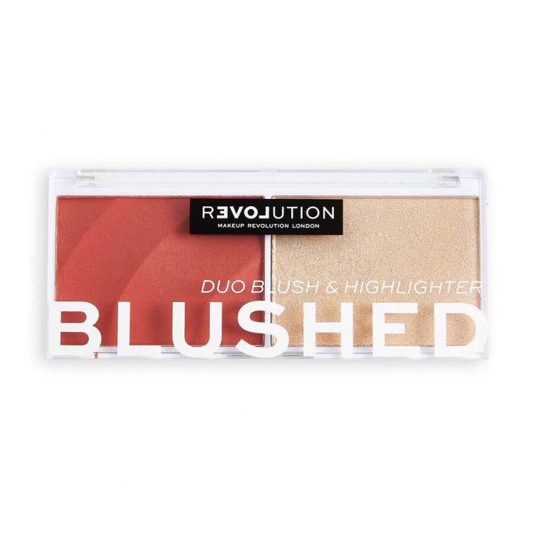 Revolution Relove Colour Play Blushed Duo Blush &amp; Highlighter Контурираща палитра за жени 5,8 g Нюанс Daydream