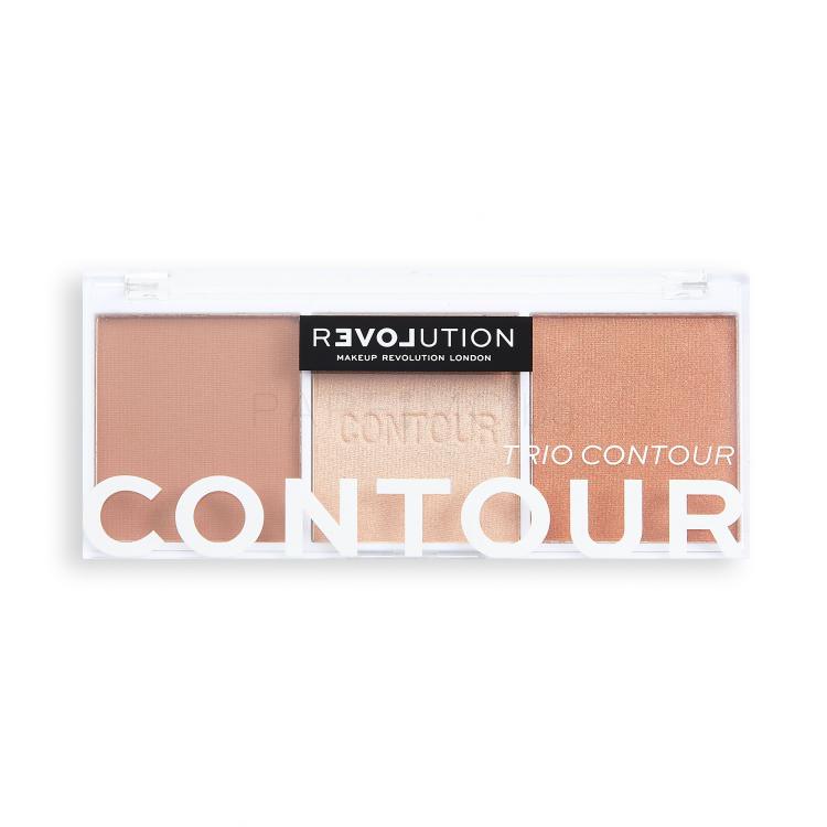 Revolution Relove Colour Play Contour Trio Контурираща палитра за жени 6 g Нюанс Baked Sugar