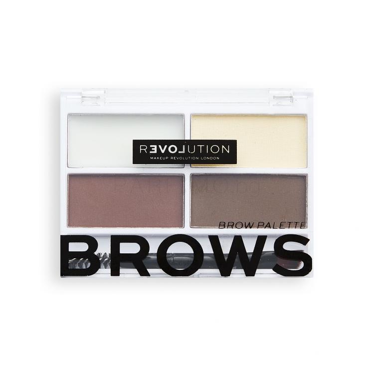 Revolution Relove Colour Cult Brows Комплекти и палитри за вежди за жени 3,2 g Нюанс Dark