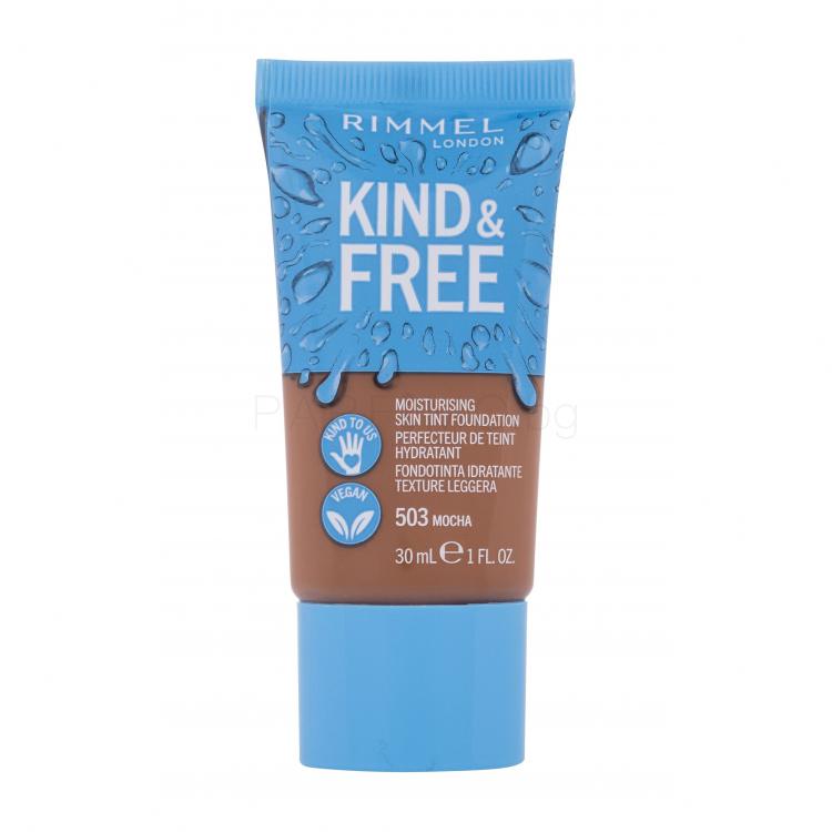 Rimmel London Kind &amp; Free Skin Tint Foundation Фон дьо тен за жени 30 ml Нюанс 503 Mocha