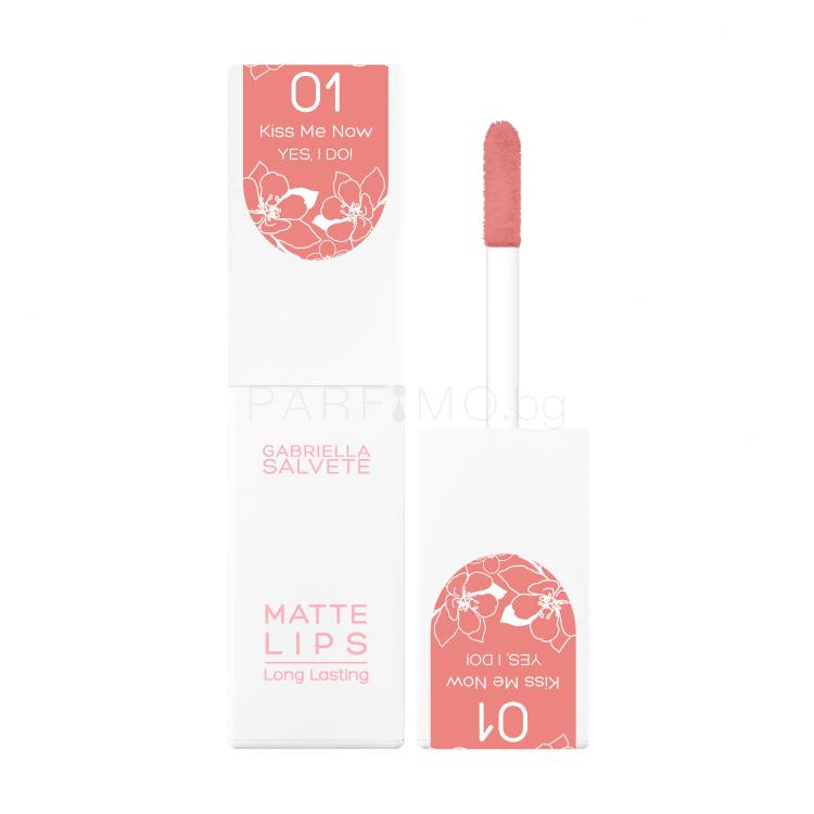 Gabriella Salvete Yes, I Do! Matte Lips Червило за жени 45 ml Нюанс 01 Kiss Me Now