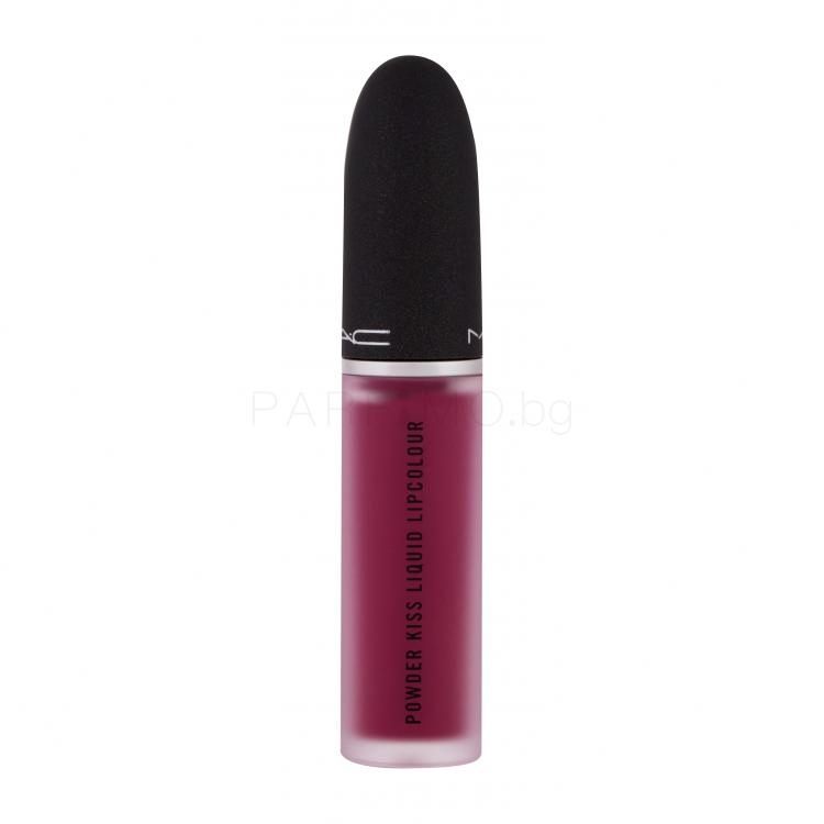 MAC Powder Kiss Liquid Червило за жени 5 ml Нюанс 986 Make It Fashun!