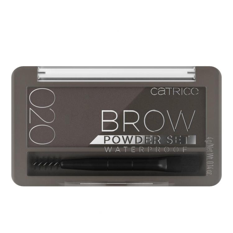 Catrice Brow Powder Set Waterproof Комплекти и палитри за вежди за жени 4 g Нюанс 020 Ash Brown