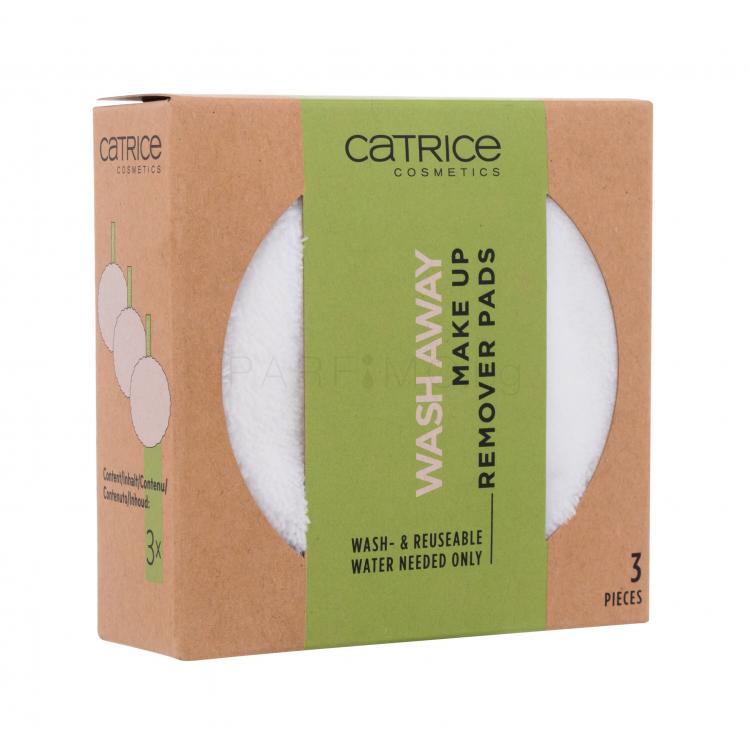 Catrice Wash Away Make Up Remover Pads Тампони за почистване на грим за жени 3 бр