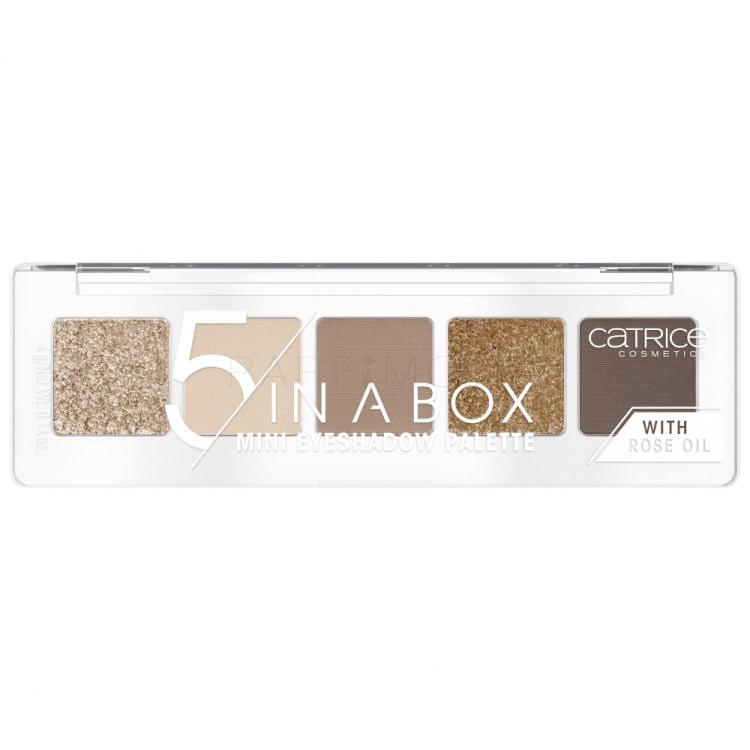 Catrice 5 In A Box Сенки за очи за жени 4 g Нюанс 010 Golden Nude Look