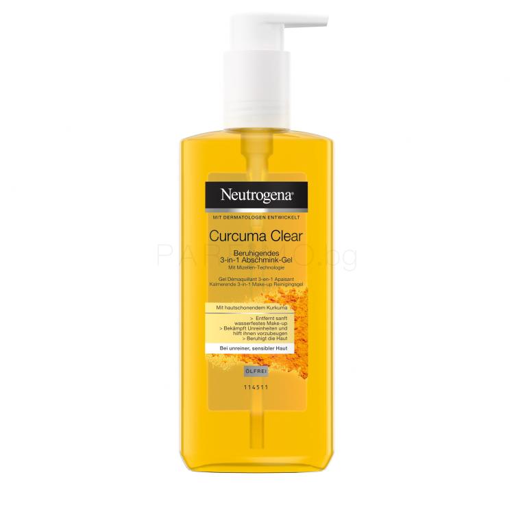 Neutrogena Curcuma Clear Micellar Gel 3-in-1 Почистващ гел 200 ml