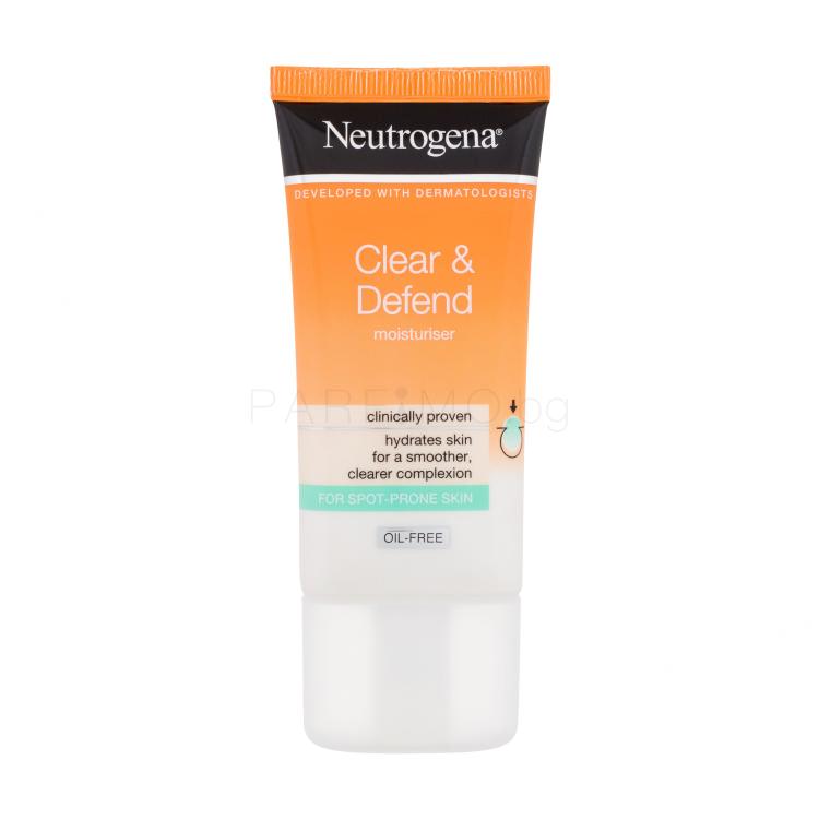 Neutrogena Clear &amp; Defend Moisturizer Дневен крем за лице 50 ml увредена кутия