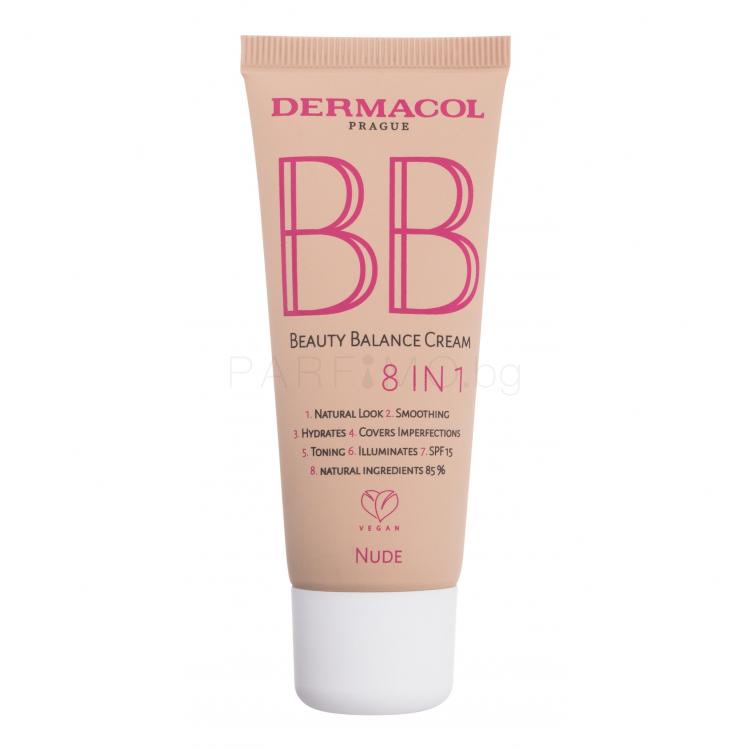 Dermacol BB Beauty Balance Cream 8 IN 1 SPF15 BB крем за жени 30 ml Нюанс 2 Nude