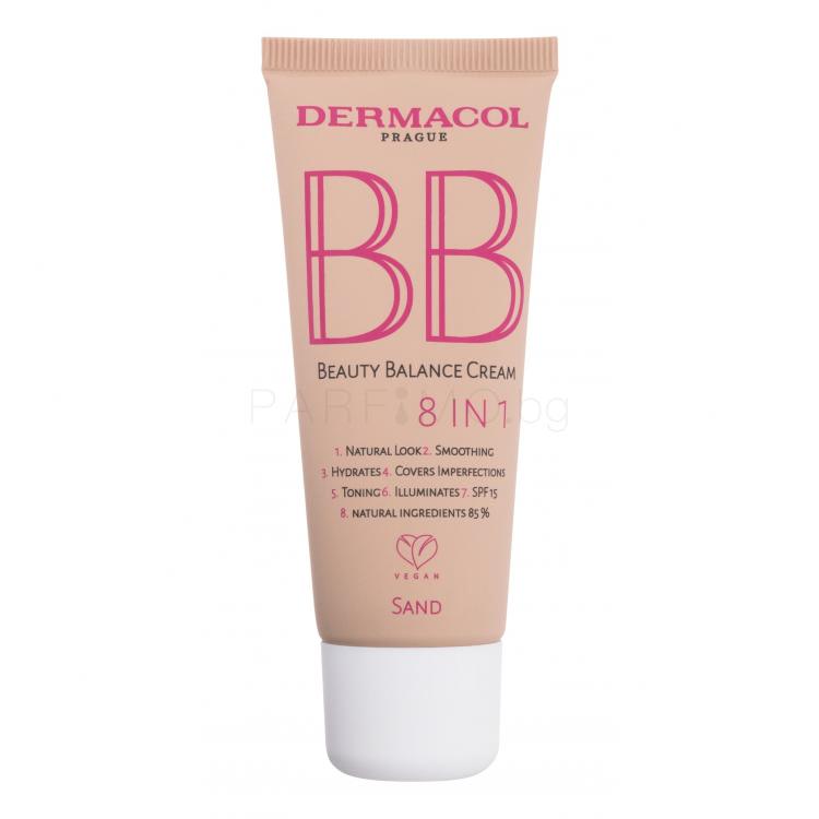 Dermacol BB Beauty Balance Cream 8 IN 1 SPF15 BB крем за жени 30 ml Нюанс 4 Sand