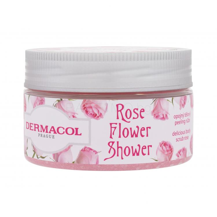 Dermacol Rose Flower Shower Body Scrub Ексфолиант за тяло за жени 200 g