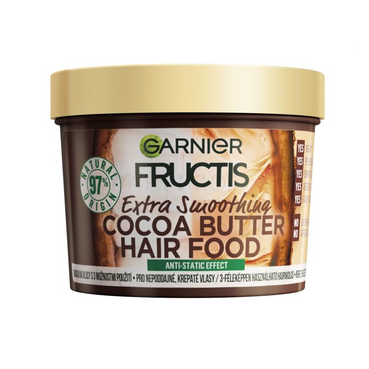 Garnier Fructis Hair Food Cocoa Butter Extra Smoothing Mask Маска за коса за жени 390 ml