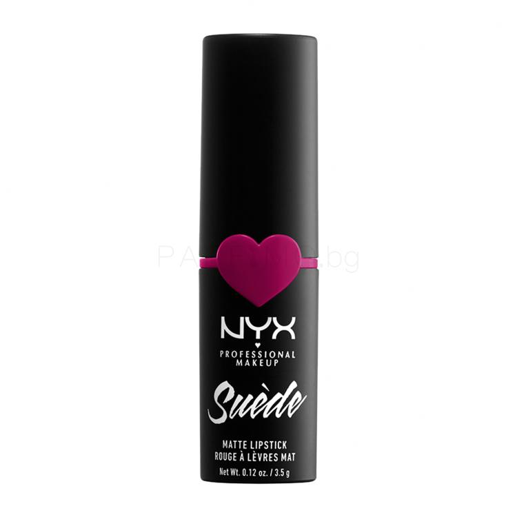 NYX Professional Makeup Suède Matte Lipstick Червило за жени 3,5 g Нюанс 12 Clinger