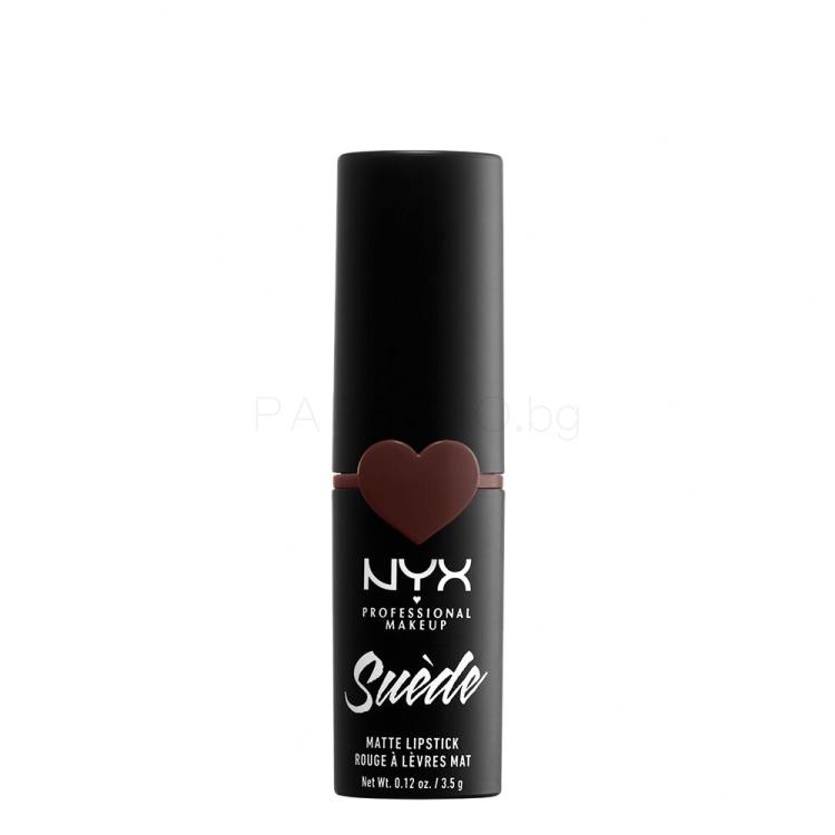 NYX Professional Makeup Suède Matte Lipstick Червило за жени 3,5 g Нюанс 07 Cold Brew