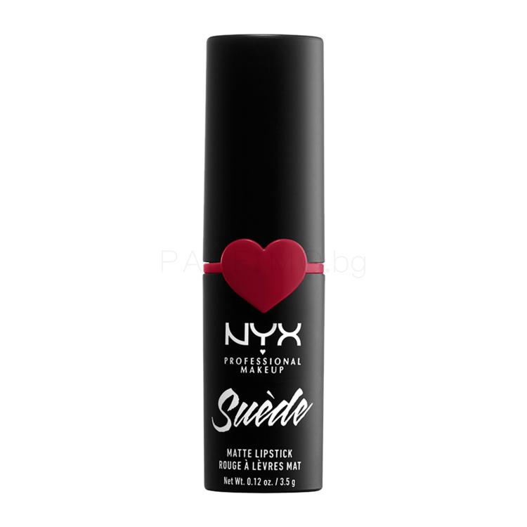 NYX Professional Makeup Suède Matte Lipstick Червило за жени 3,5 g Нюанс 09 Spicy