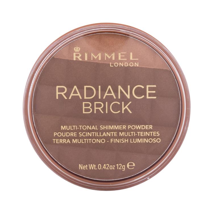 Rimmel London Radiance Brick Бронзант за жени 12 g Нюанс 003 Dark