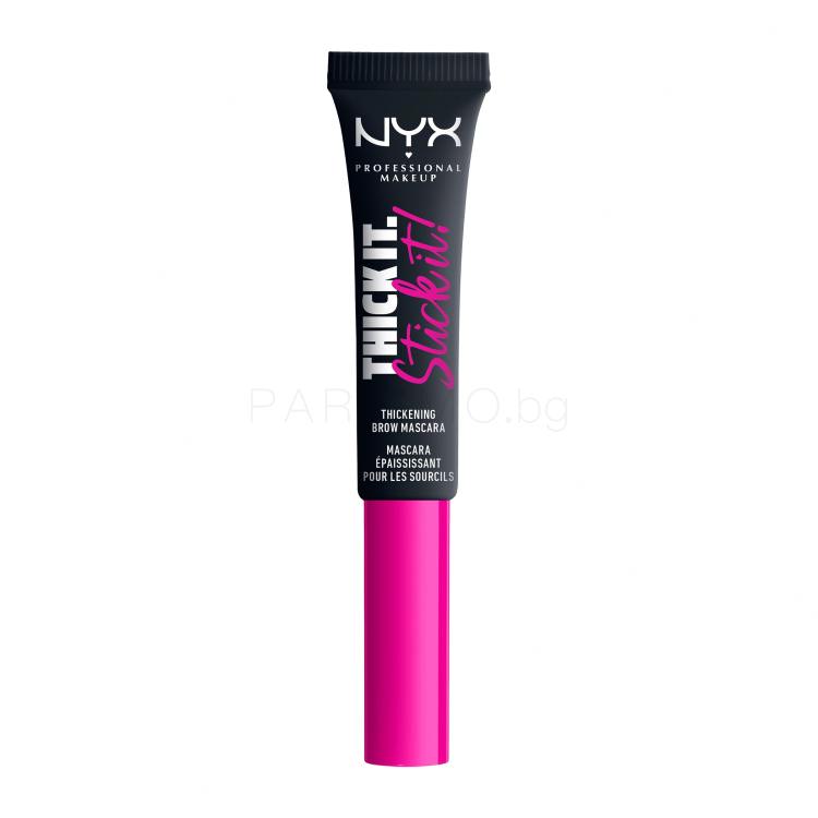 NYX Professional Makeup Thick It Stick It! Спирала за вежди за жени 7 ml Нюанс 08 Black