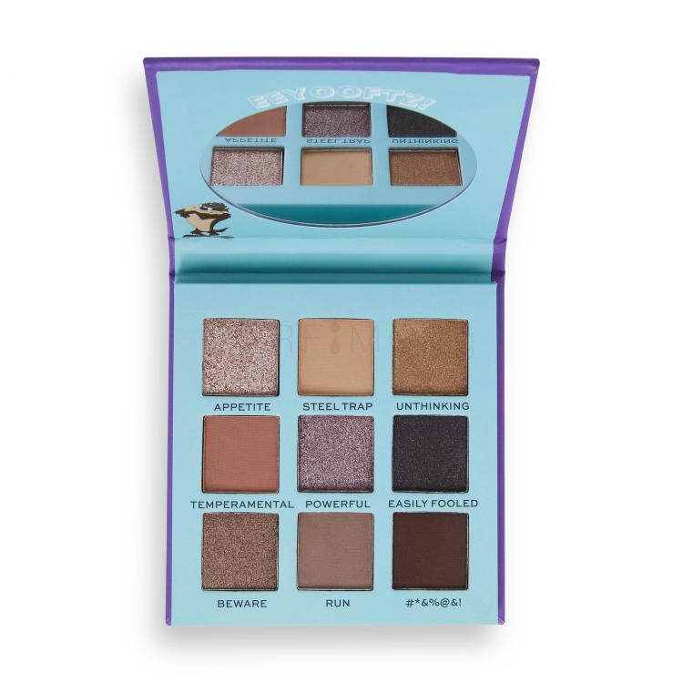 I Heart Revolution Looney Tunes Eyeshadow Palette Сенки за очи за жени 9 g Нюанс Taz