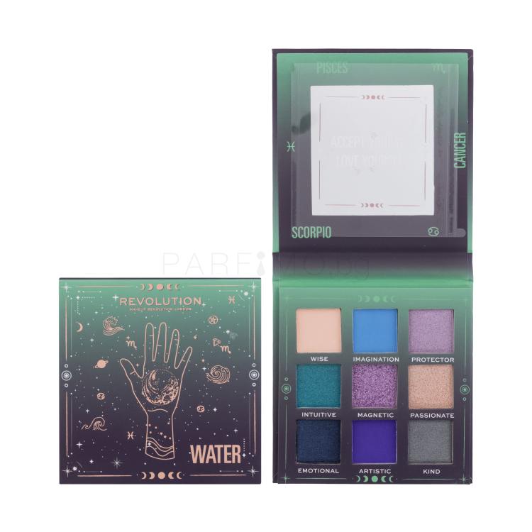 Makeup Revolution London Fantasy Shadow Palette Сенки за очи за жени 9 g Нюанс Water