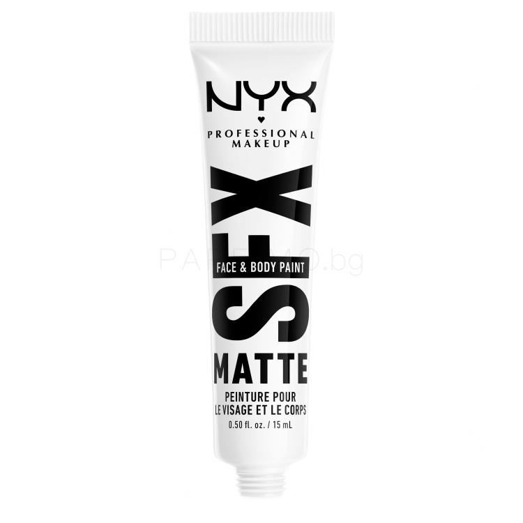 NYX Professional Makeup SFX Face And Body Paint Matte Фон дьо тен за жени 15 ml Нюанс 06 White Frost