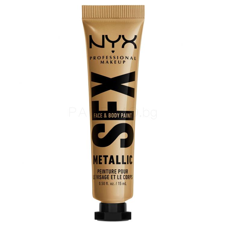 NYX Professional Makeup SFX Face And Body Paint Metallic Фон дьо тен за жени 15 ml Нюанс 05 Gold Dusk