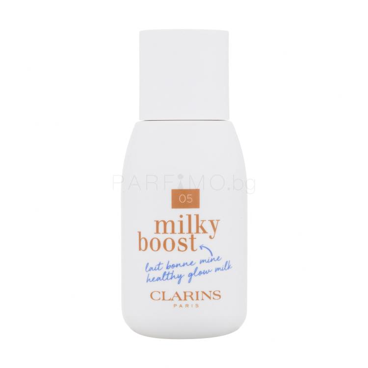 Clarins Milky Boost Фон дьо тен за жени 50 ml Нюанс 05 Milky Sandalwood