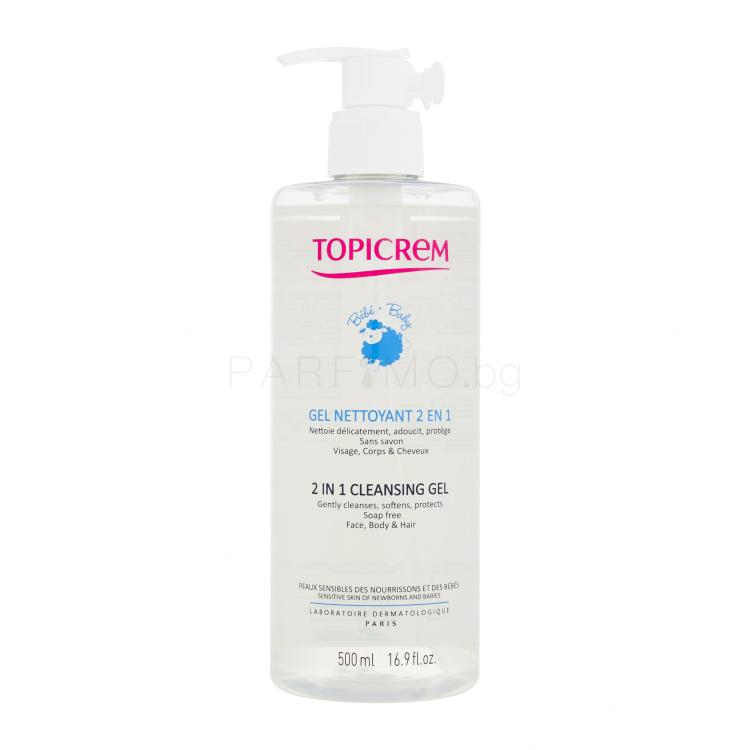 Topicrem Baby Cleansing Gel 2 IN 1 Душ гел за деца 500 ml