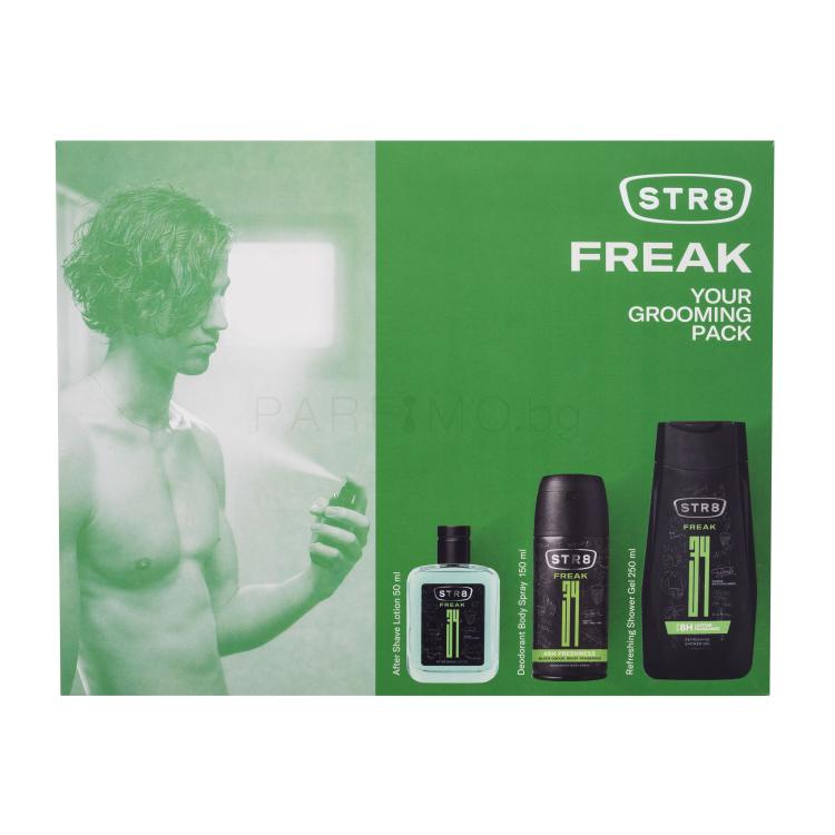 STR8 FREAK SET1 Подаръчен комплект одеколон 50 ml + душ гел 250 ml + дезодорант 150 ml