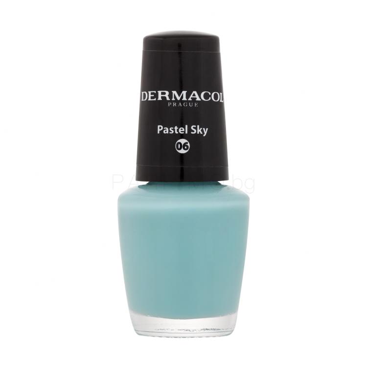 Dermacol Mini Pastel Лак за нокти за жени 5 ml Нюанс 06 Pastel Sky