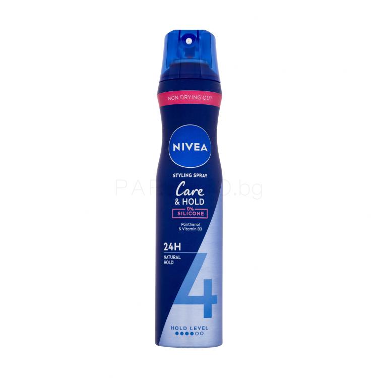 Nivea Care &amp; Hold Regenerating Styling Spray Лак за коса за жени 250 ml