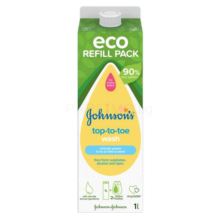 Johnson´s Top-to-Toe Wash Душ гел за деца Пълнител 1000 ml