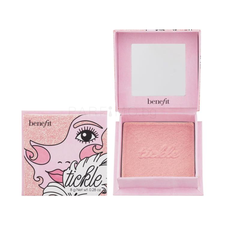 Benefit Tickle Powder Highlighter Хайлайтър за жени 8 g Нюанс Golden Pink