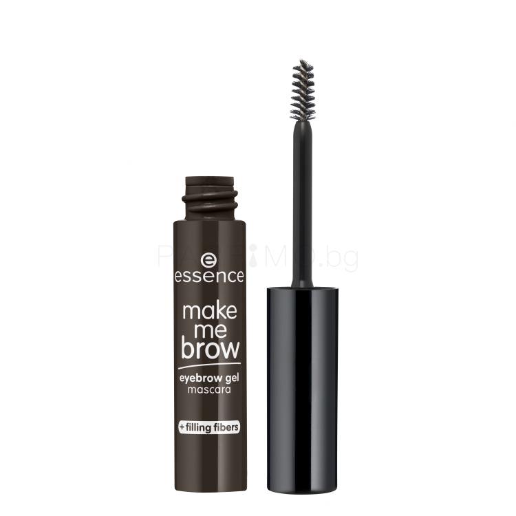 Essence Make Me Brow Eyebrow Gel Mascara Спирала за вежди за жени 3,8 ml Нюанс 06 Ebony Brows