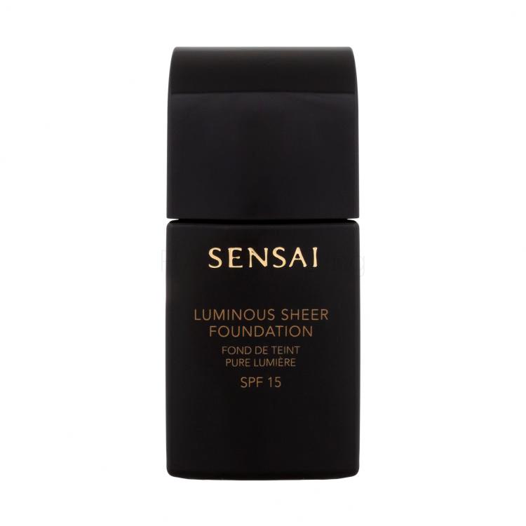 Sensai Luminous Sheer Foundation SPF15 Фон дьо тен за жени 30 ml Нюанс LS204 Honey Beige увредена кутия