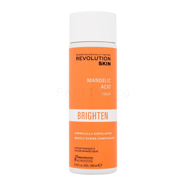 Revolution Skincare Brighten Mandelic Acid Toner Лосион за лице за жени 200 ml