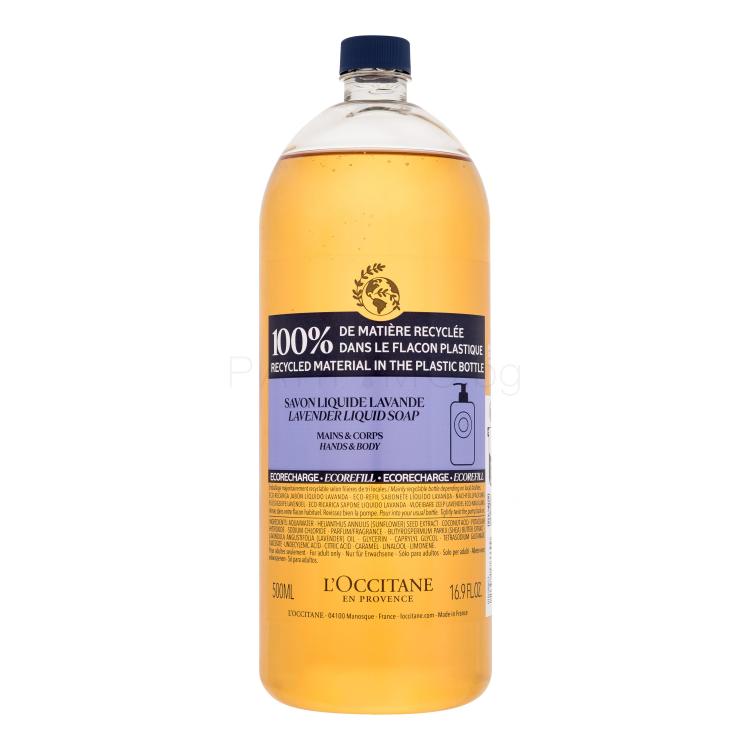 L&#039;Occitane Lavender Liquid Soap Течен сапун за жени Пълнител 500 ml