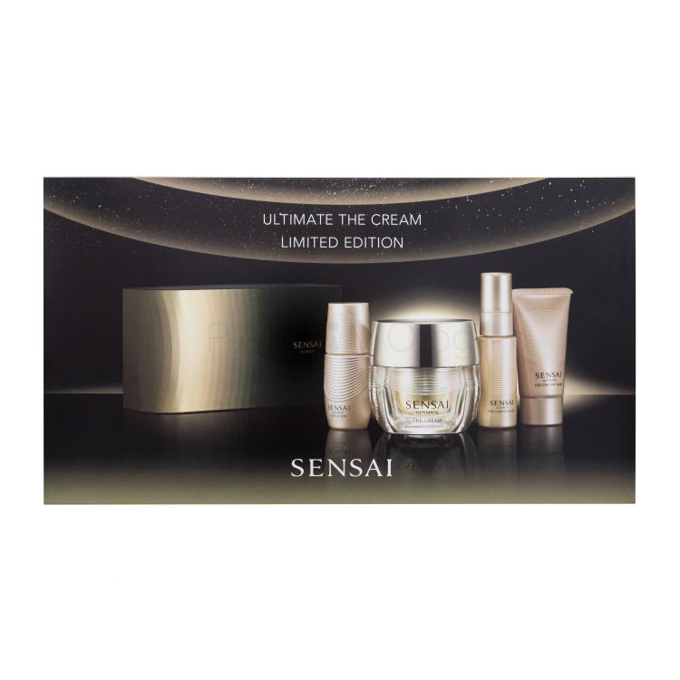 Sensai Ultimate The Cream Limited Edition Подаръчен комплект дневен крем за лице Ultimate The Cream 40 ml + почистващо масло Ultimate The Cleansing Oil 20 ml + течен сапун Ultimate The Creamy Soap 30 ml + тоник за лице Ultimate The Lotion 16 ml