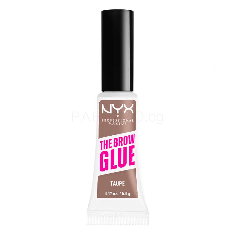 NYX Professional Makeup The Brow Glue Instant Brow Styler Гел и помада за вежди за жени 5 g Нюанс 02 Taupe