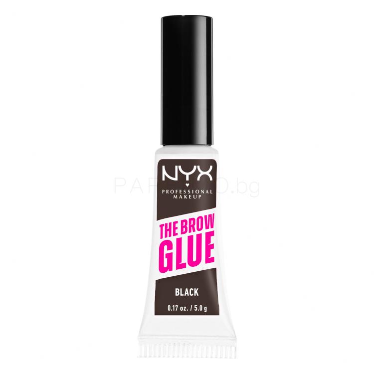 NYX Professional Makeup The Brow Glue Instant Brow Styler Гел и помада за вежди за жени 5 g Нюанс 05 Black