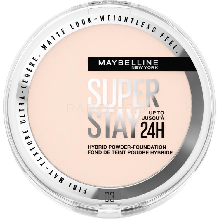 Maybelline Superstay 24H Hybrid Powder-Foundation Фон дьо тен за жени 9 g Нюанс 03