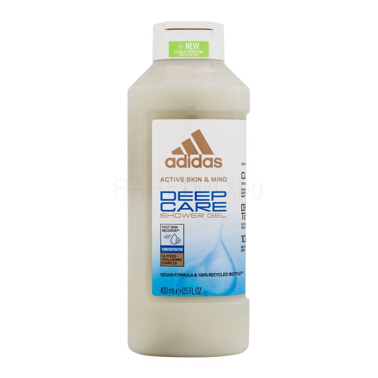 Adidas Deep Care New Clean &amp; Hydrating Душ гел за жени 400 ml